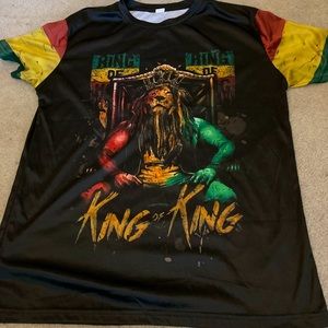 Rasta lion King of Kings XXL dry fit fabric shirt